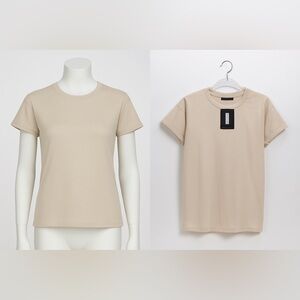 Sand Oversized Roll Sleeve Ultimate T-Shirt